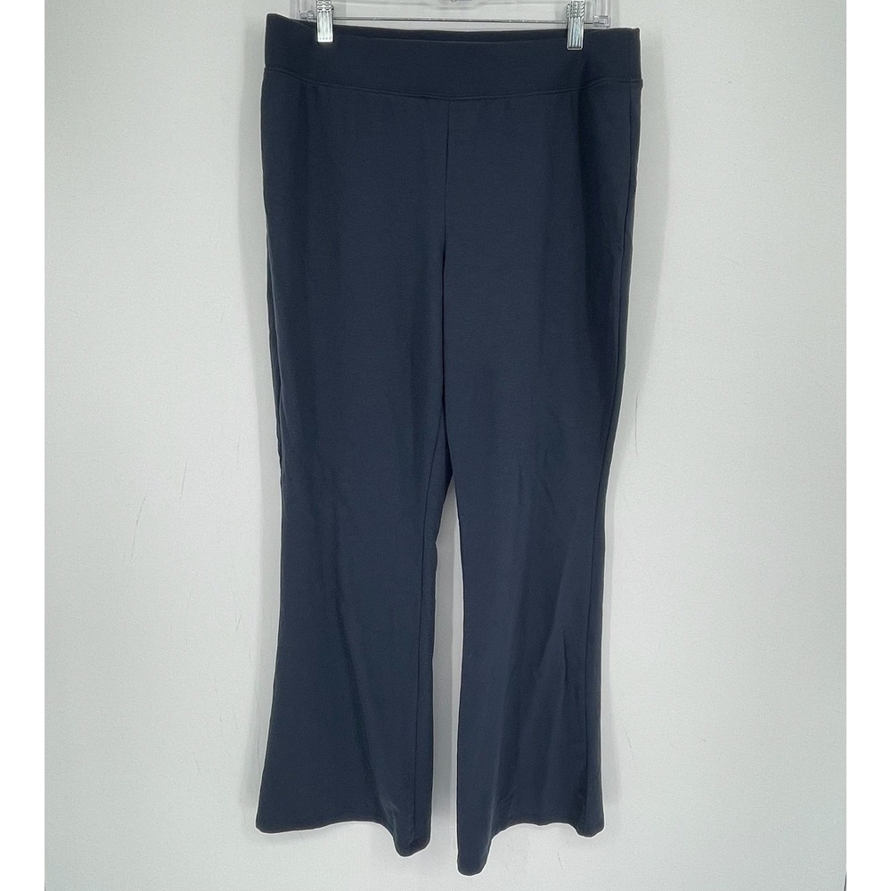 GAP Women's Blue Stretch Relaxed Flare Leg Fleece Lounge Yoga Sweatpants Size L